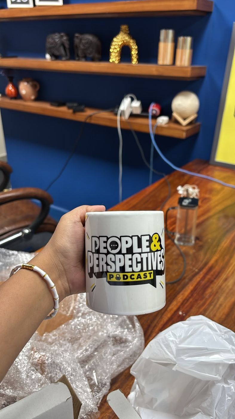 People & Perspectives podcast mug